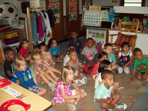 kids listening to their teacher